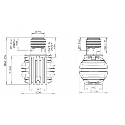 Zbiornik Kingspan AquaBank na Wodę z pokrywą 3000 L, 4500 L, 6000 L